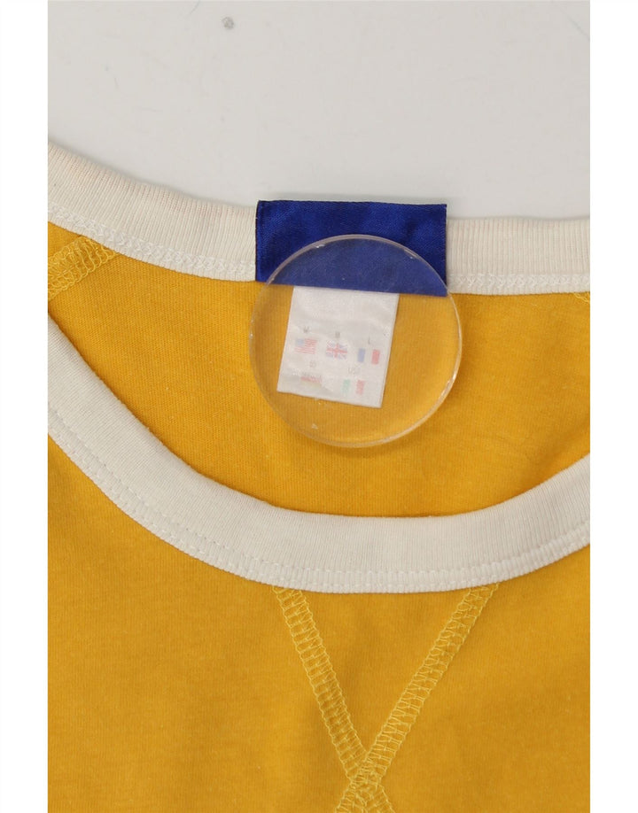 REEBOK Camiseta gráfica para hombre Top Algodón amarillo medio