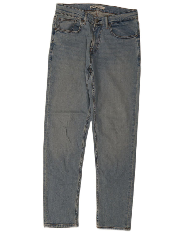 Zara Jeans rectos para hombre EU 40 Medium W31 L31 Algodón azul