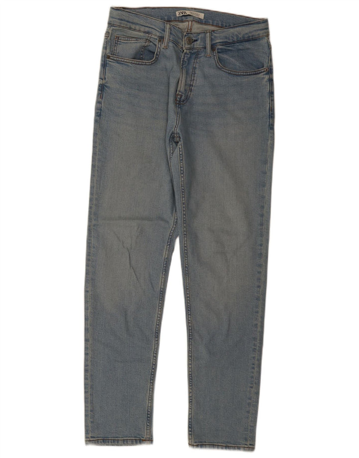 Zara Jeans rectos para hombre EU 40 Medium W31 L31 Algodón azul