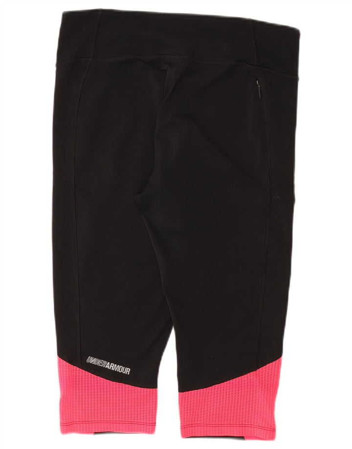 UNDER ARMOUR Leggings capri para mujer Reino Unido 44 Grande Negro Colorblock