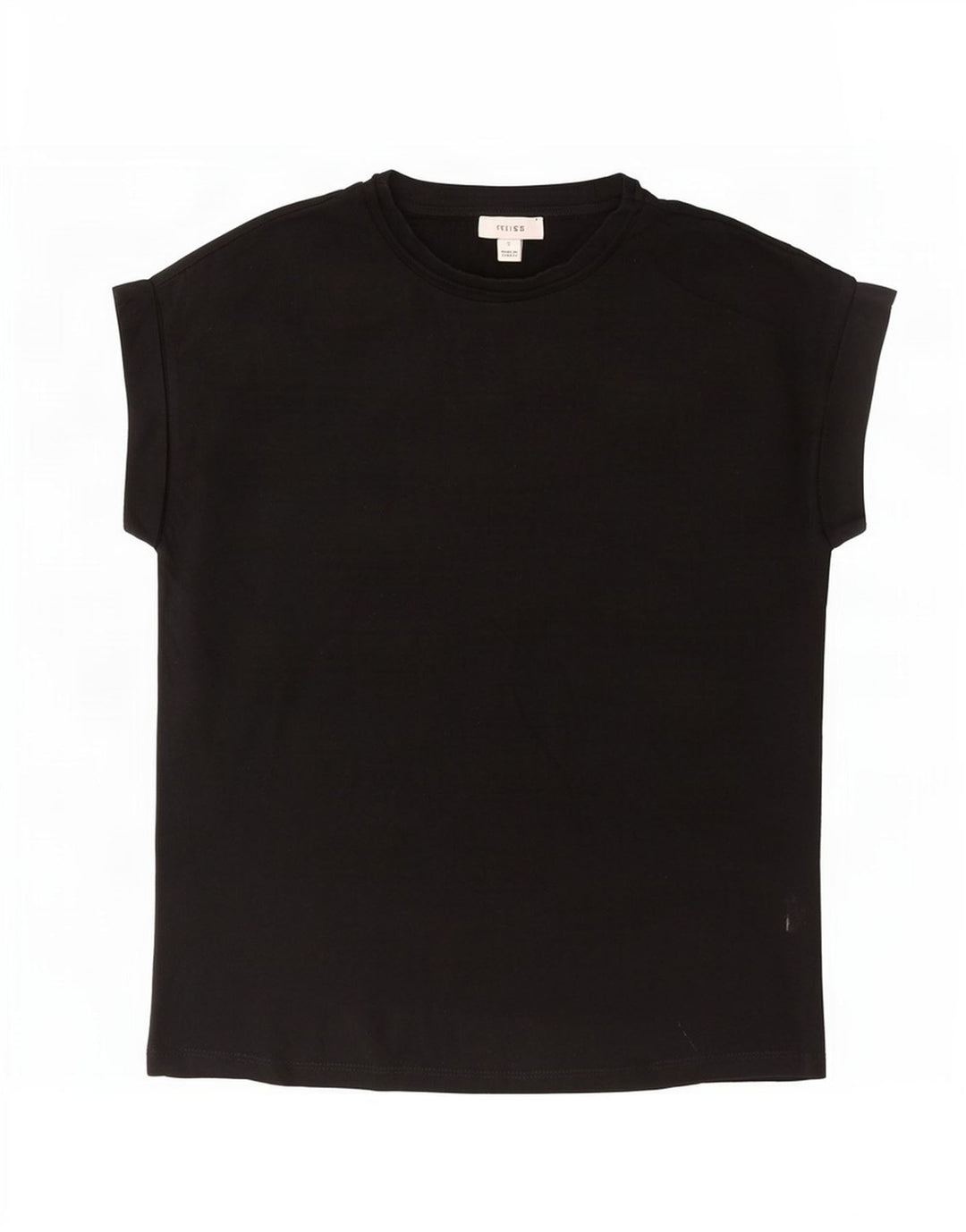 Camiseta Reiss Hombre Top Small Algodón Negro