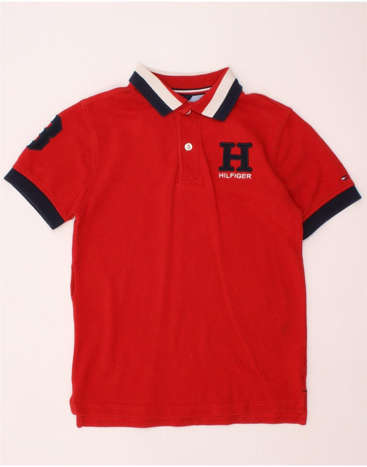 TOMMY HILFIGER Polo gráfico para niño 6-7 años Algodón rojo