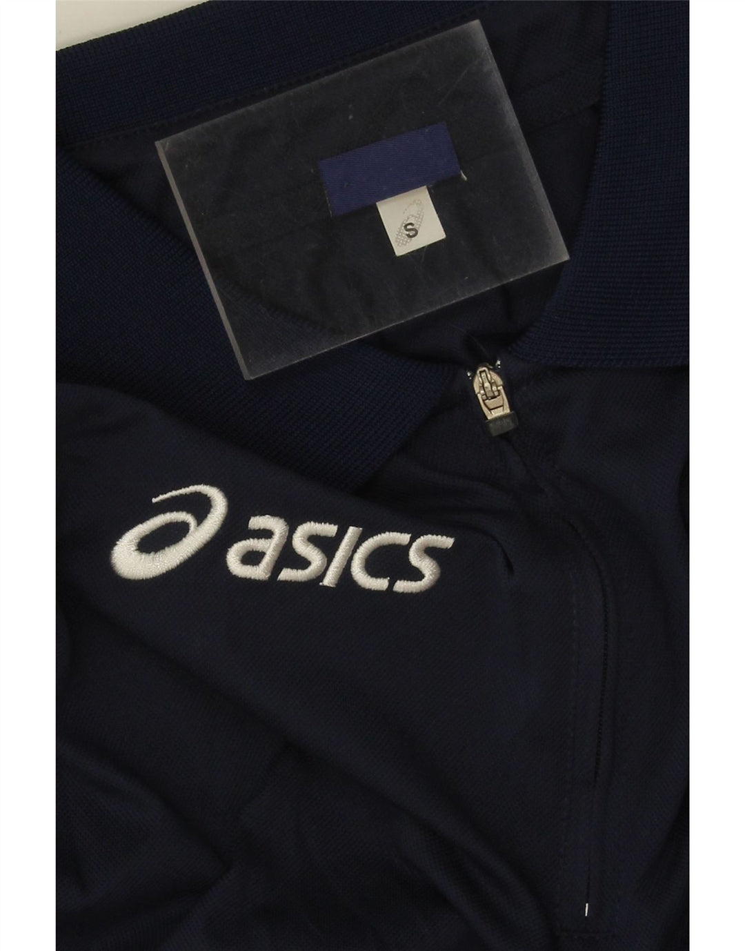 Polo Asics Hombre Pequeño Poliéster Color Block Azul Marino