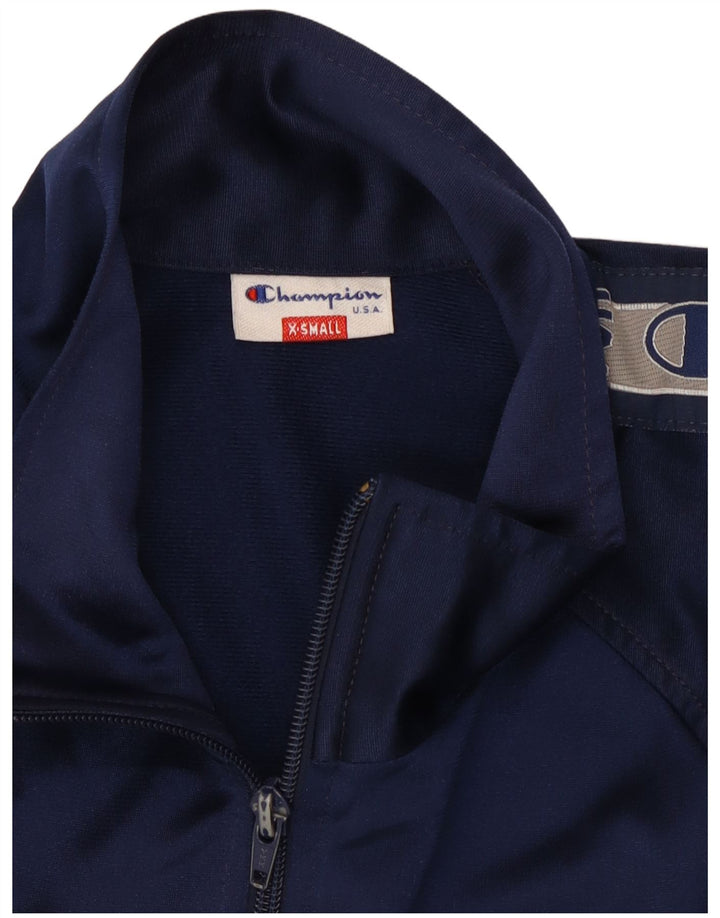 Champion Chaqueta superior de chándal con gráfico para hombre XS Azul marino Colorblock