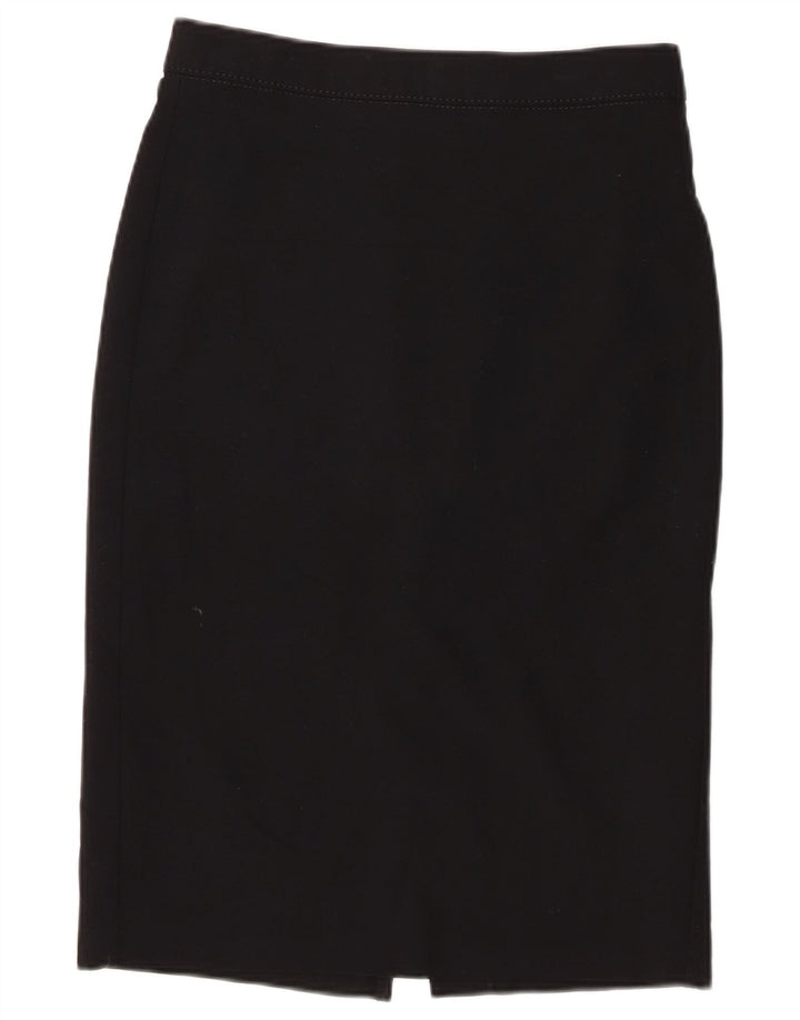 Marks & Spencer Falda lápiz para mujer UK 10 Small W28 Poliéster negro