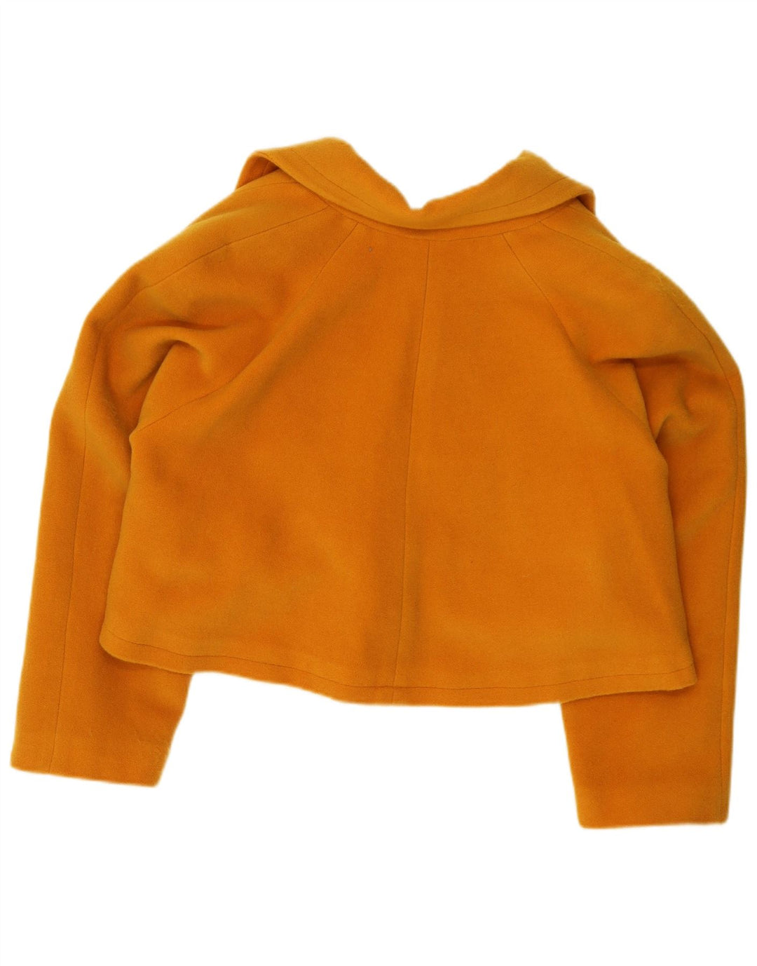 Vintage mujer oversize crop blazer chaqueta IT 42 amarillo medio