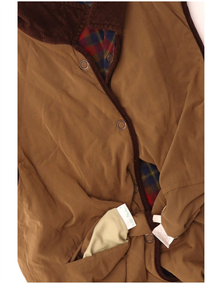 Ulla Popken Chaleco reversible para mujer UK 20 2XL Lana marrón