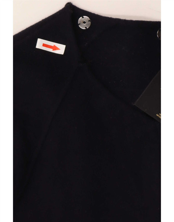 Massimo Dutti Chaqueta Bomber para Mujer UK 46 Grande Lana Azul Marino