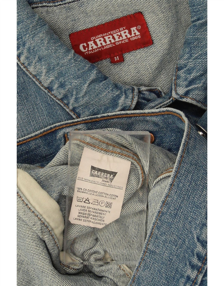 CARRERA Mens Denim Jacket UK 38 Medium Blue Cotton