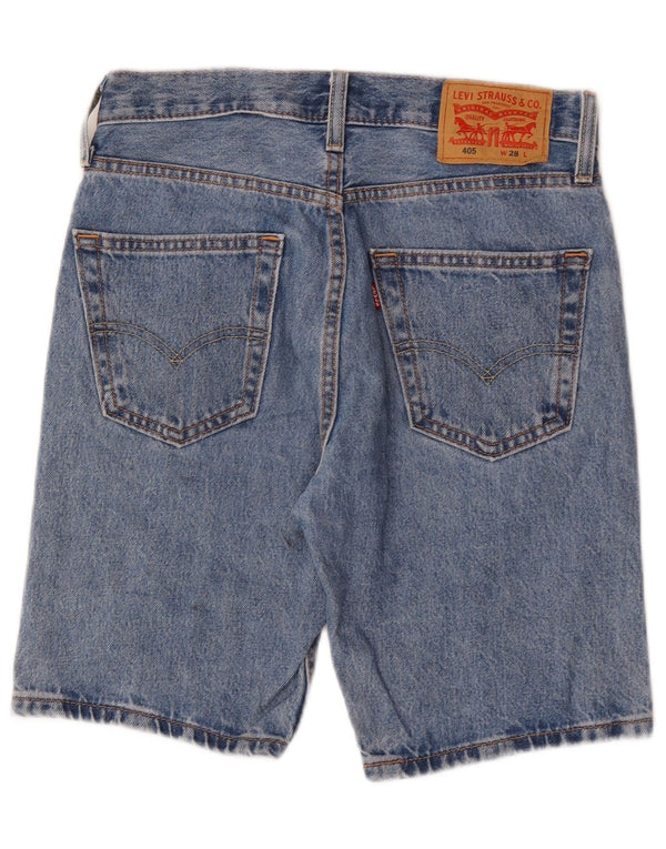 Levi's Mens 405 pantalones cortos de mezclilla de ajuste estándar W28 pequeño algodón azul