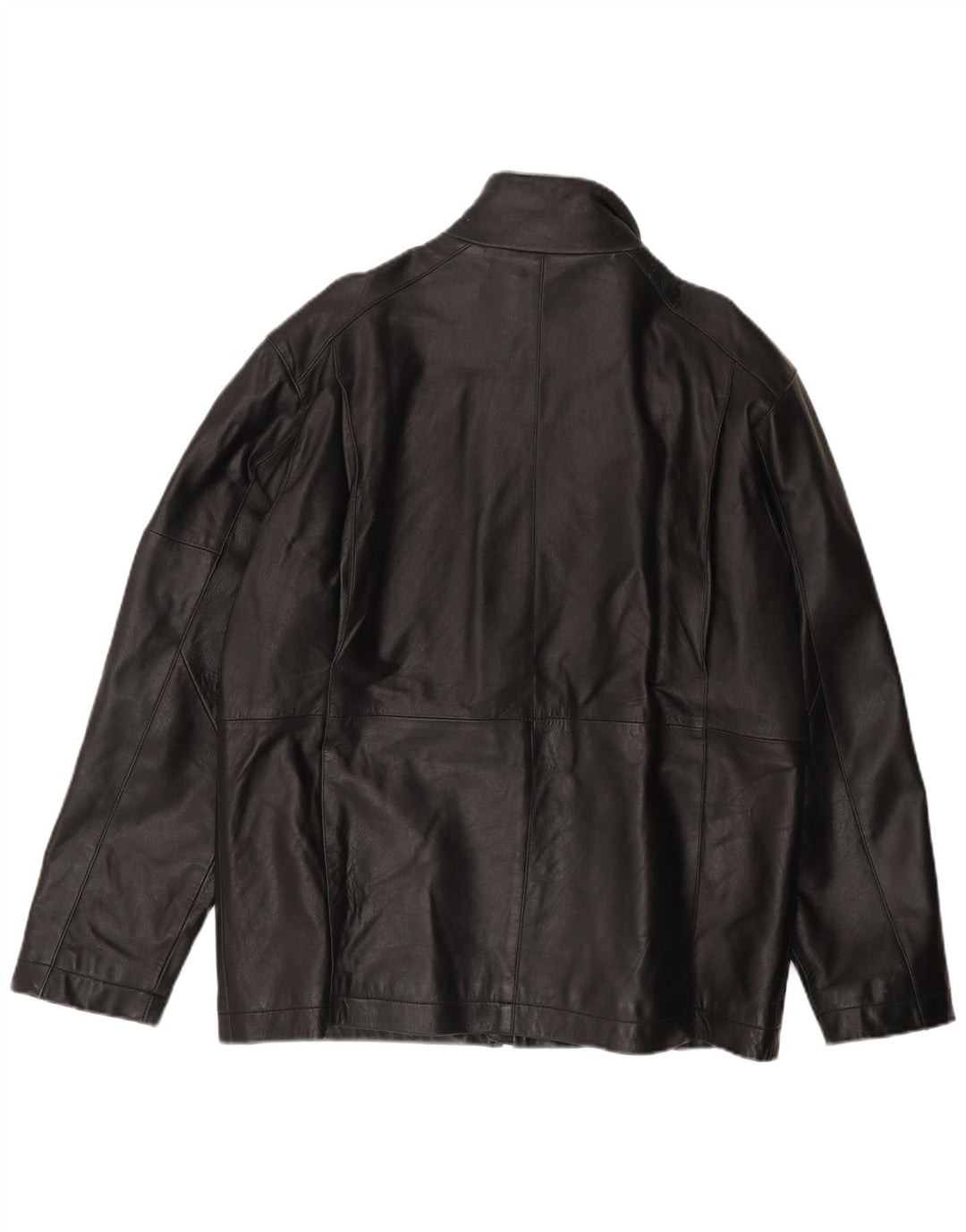HELIUM Chaqueta de cuero para hombre ES 42 XL Cuero negro