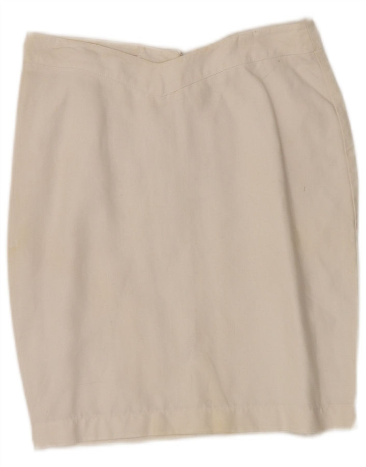 Falda lápiz para mujer Byblos IT 40 Small W28 Lino blanco