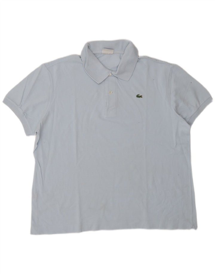 LACOSTE Polo para hombre Talla 6 XL Algodón azul