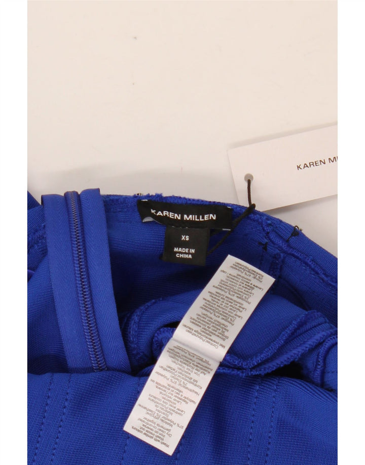 KAREN MILLEN Leggings para mujer UK 6 XS Azul Poliéster