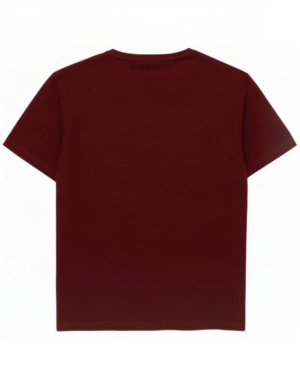 Camiseta Penguin Hombre Top Small Borgoña Algodón