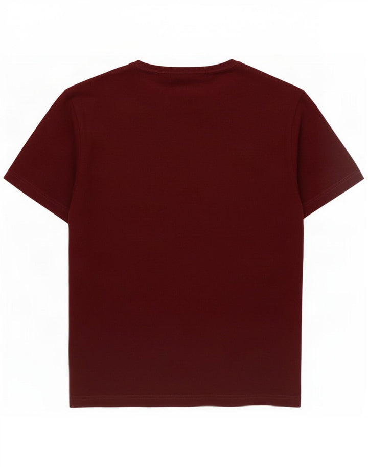 Camiseta Penguin Hombre Top Small Borgoña Algodón