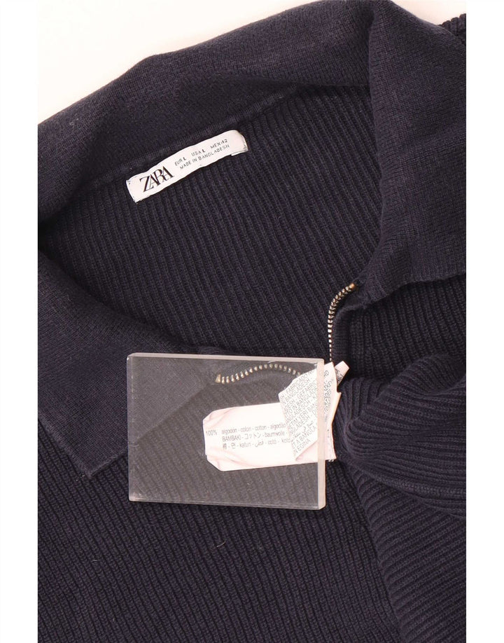 Zara Hombre Polo Polo Grande Azul Marino Algodón
