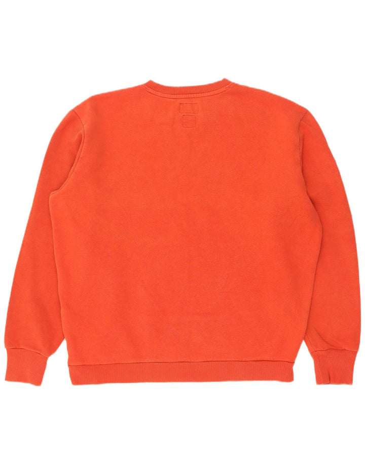 Superdry Sudadera Estampada Con Estampado De Algodón Naranja Medio