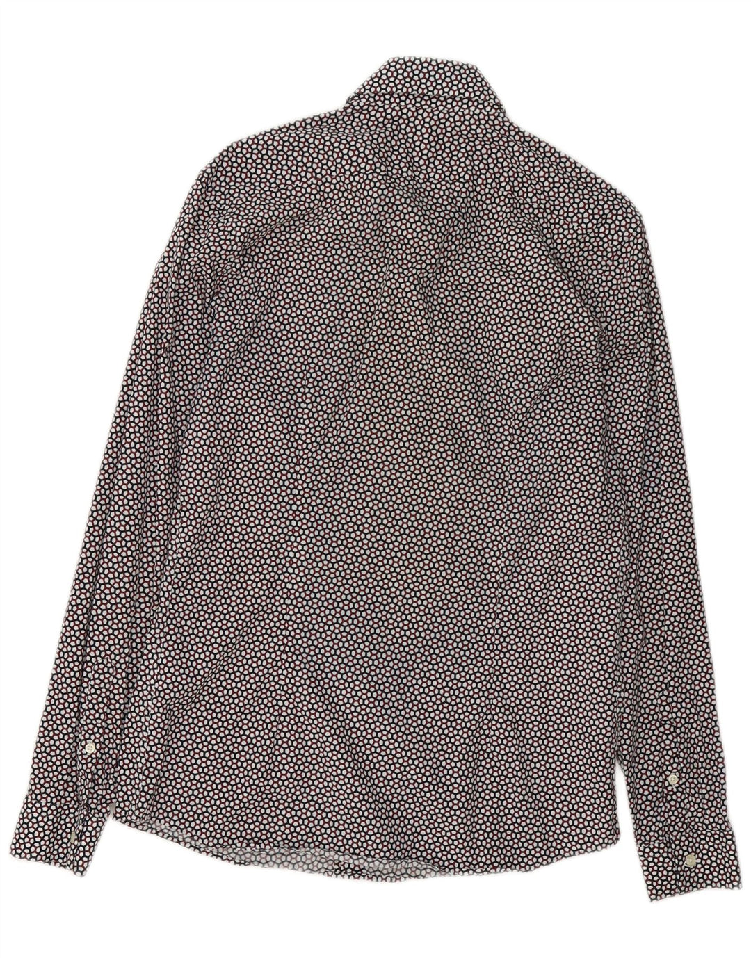Camisa Reiss Slim Fit De Algodón Geométrico Multicolor Medio