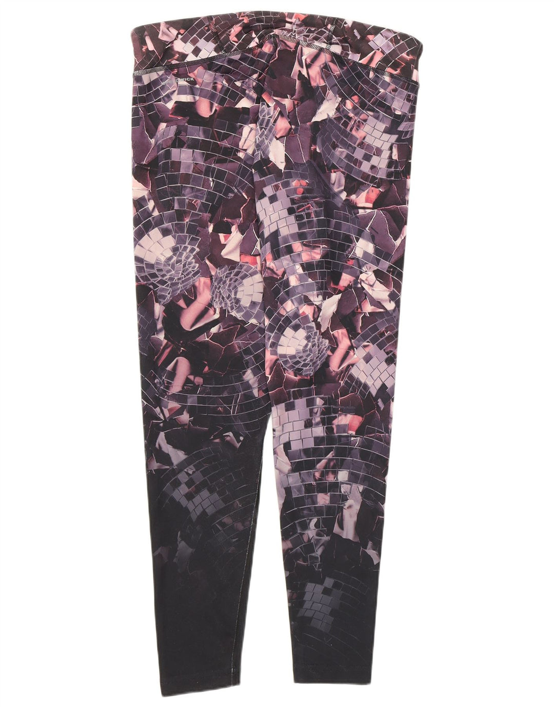 Reebok Leggings Mujer ES 16/18 Grande Multicolor Geométrico Poliéster