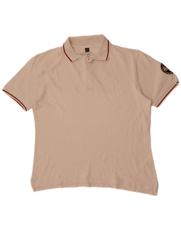Napapijri Polo Gráfico Hombre XL Beige Rayas