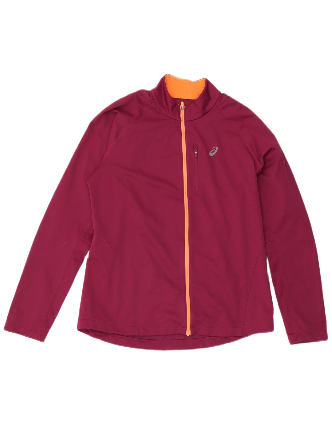 Asics - Chaqueta de chándal para mujer, talla 40, talla grande, poliéster burdeos