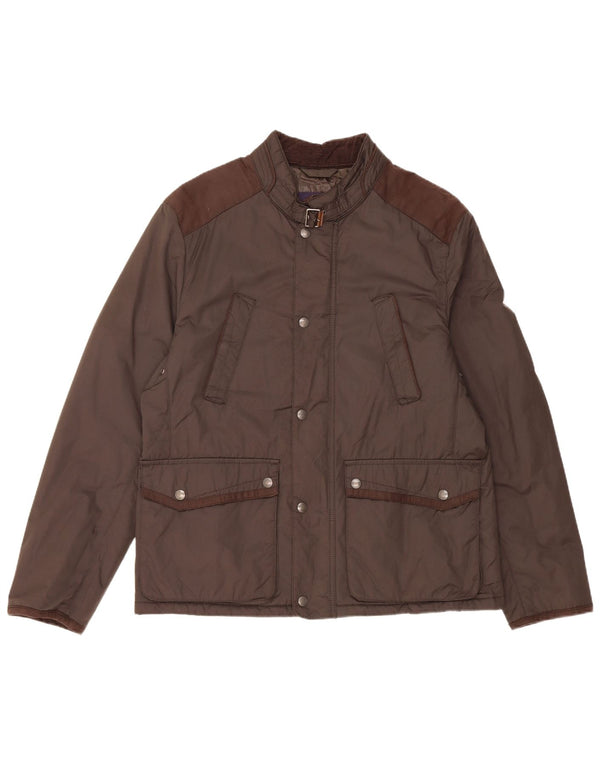 Zara Mens Utility Jacket UK 42 XL Marrón