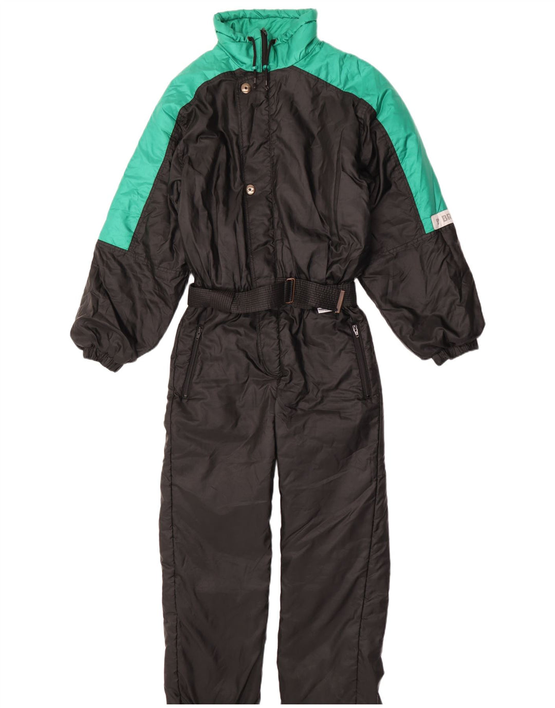 Brugi Mono de esquí para hombre ES 38 Mediano Negro Colorblock Poliamida