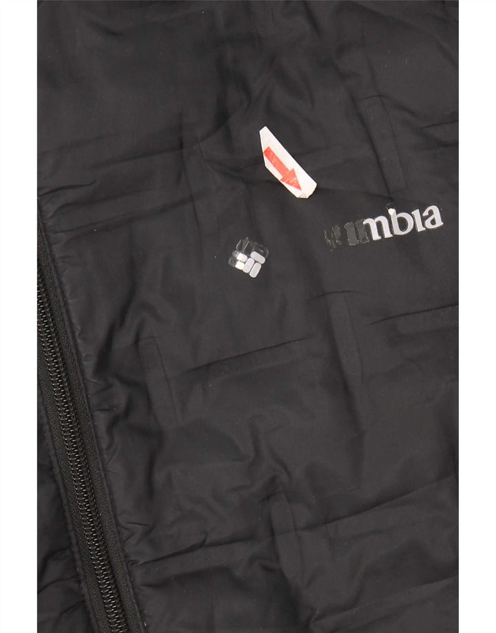 Columbia Chaqueta acolchada con capucha para hombre UK 40 Large Poliéster negro