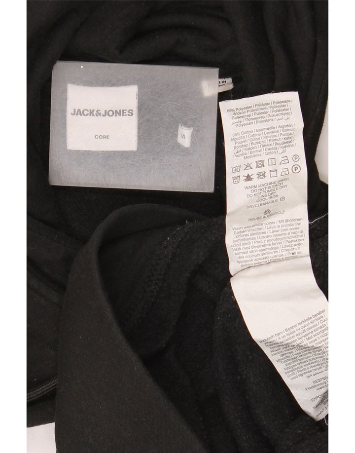 Jack & Jones Hombre Sudadera Con Capucha Gráfica Jersey Pequeño Poliéster Negro