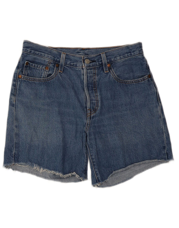 Levi's Mujer 501 Shorts De Mezclilla W27 Small Azul Algodón