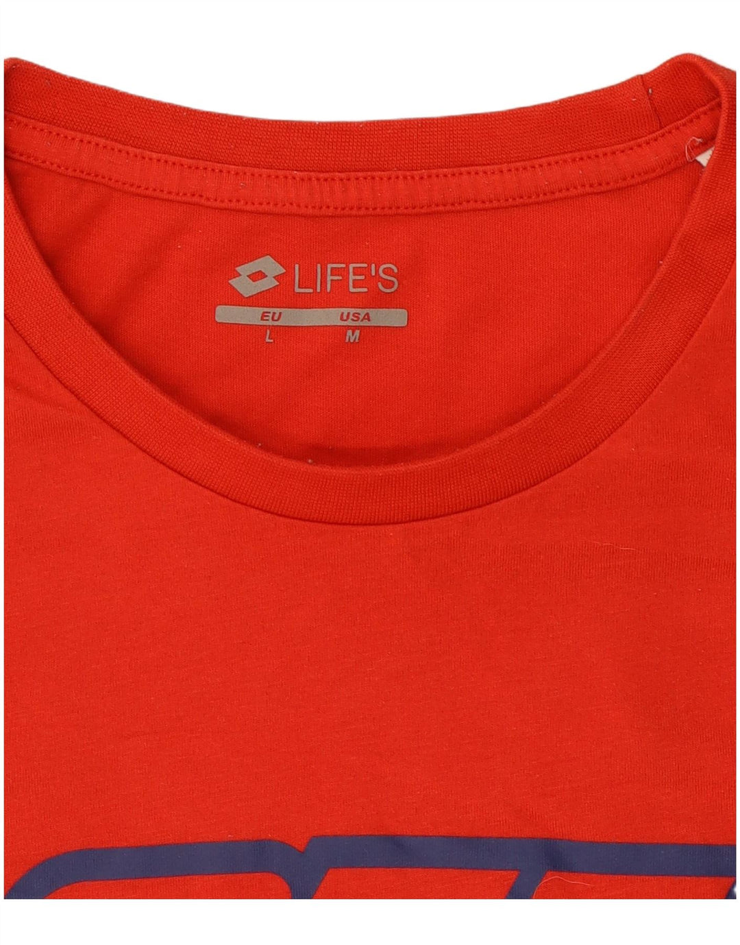 Lotto - Camiseta gráfica para hombre, color rojo medio