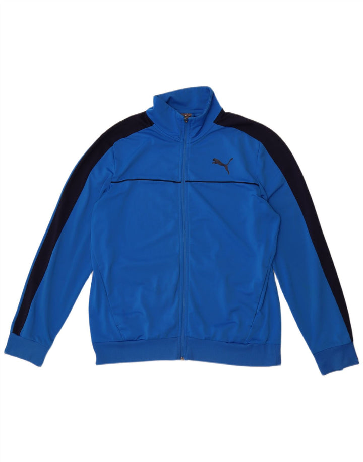 Puma Chaqueta de chándal para hombre con bloques de color azul grande Poliéster