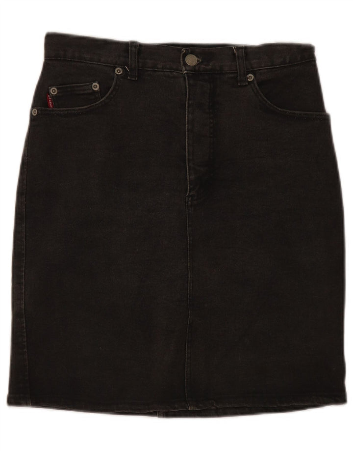CARRERA Falda Vaquera Mujer W28 Mediana Negro Algodón