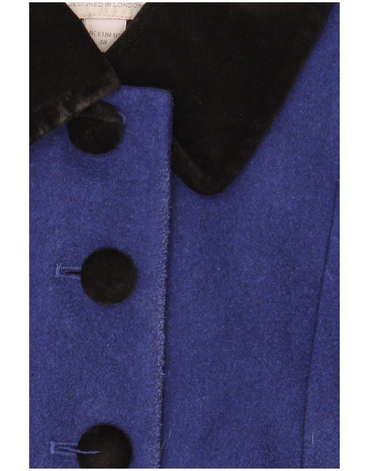 Monsoon Abrigo para mujer UK 40 Pequeño Azul Colorblock