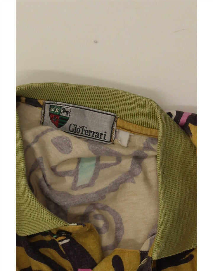 Polo gio ferrari Hombre Amarillo Medio Geométrico