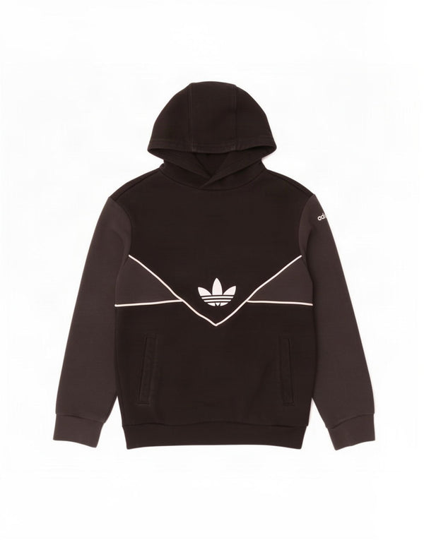 Adidas - Jersey con capucha para niño (6-7 años), color negro, algodón