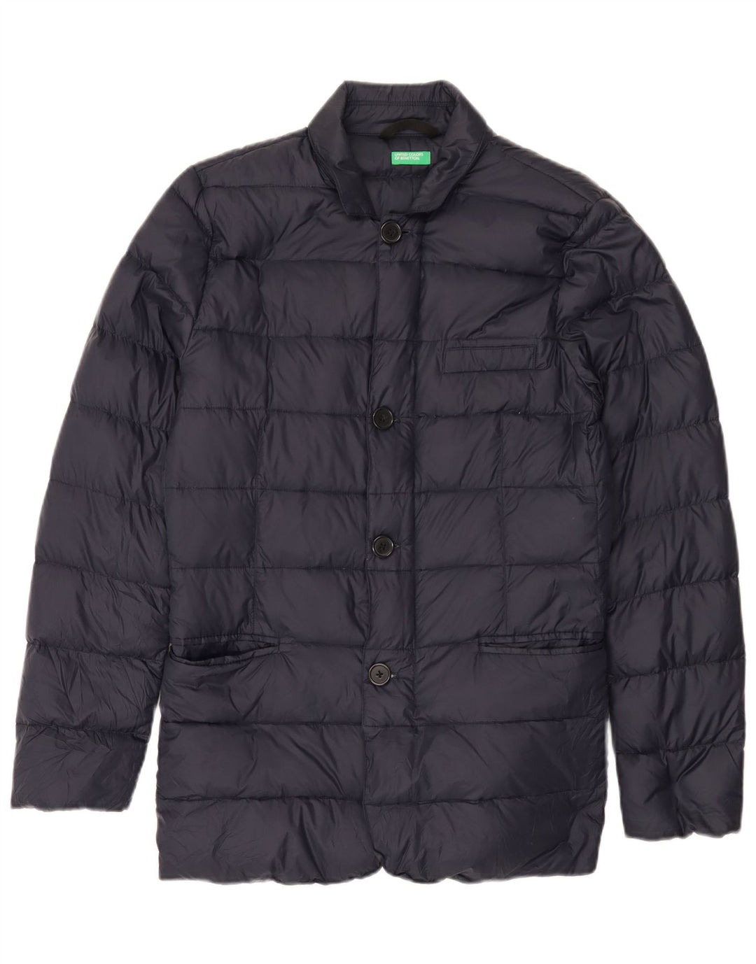 Benetton Chaqueta Acolchada Hombre IT 44 XS Poliamida Azul Marino
