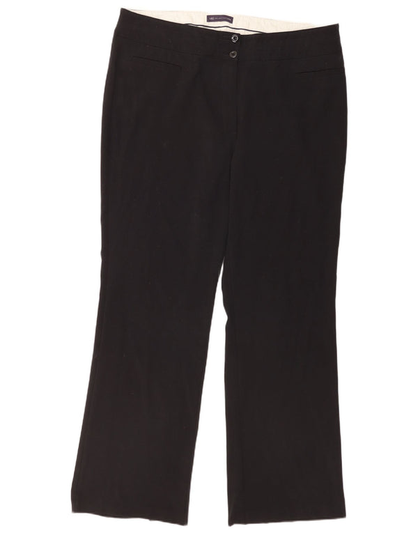 Marks & Spencer Pantalones casuales con corte de bota para mujer UK 18 XL W38 L32 Negro