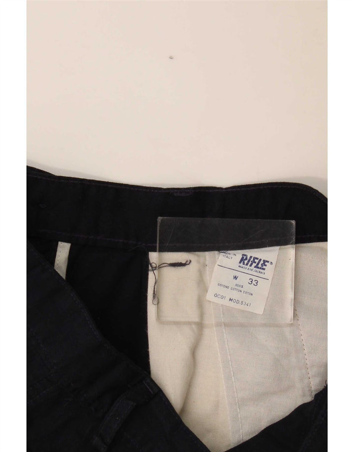 Pantalones cortos tipo cargo para mujer Rifle W33 Algodón azul marino grande