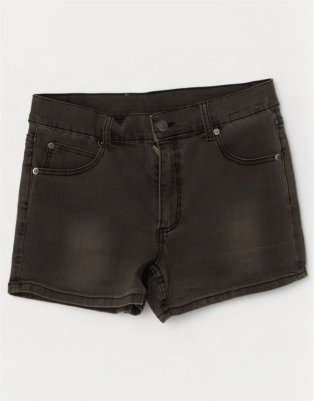 Pantalones cortos vaqueros de mujer Cheap Monday W30 Algodón gris medio