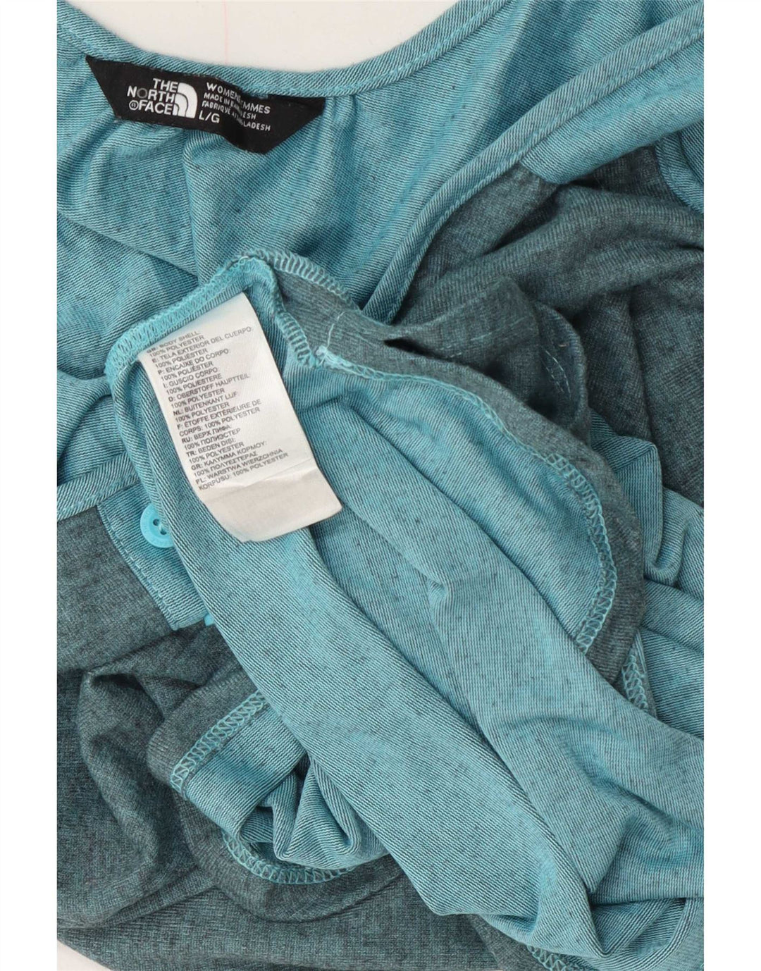 The North Face Camiseta sin mangas para mujer UK 44 Poliéster azul grande
