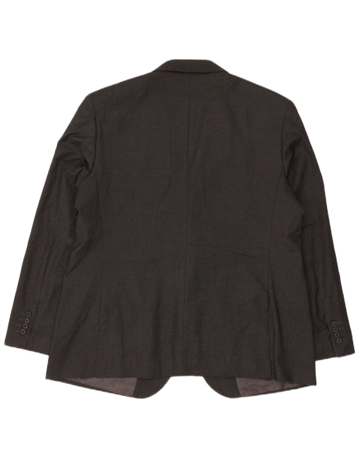 Marks & Spencer Chaqueta tipo blazer de 2 botones para hombre UK 46 3XL Poliéster gris