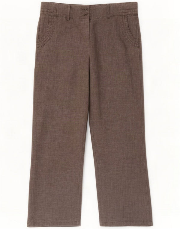 Pantalones informales cortos y rectos para mujer de Monsoon UK 14 Large W34 L28 Grey