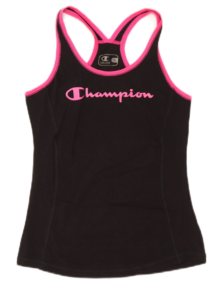 Champion Mujer Pro-tec Graphic Chaleco Top UK 12 Medium Negro