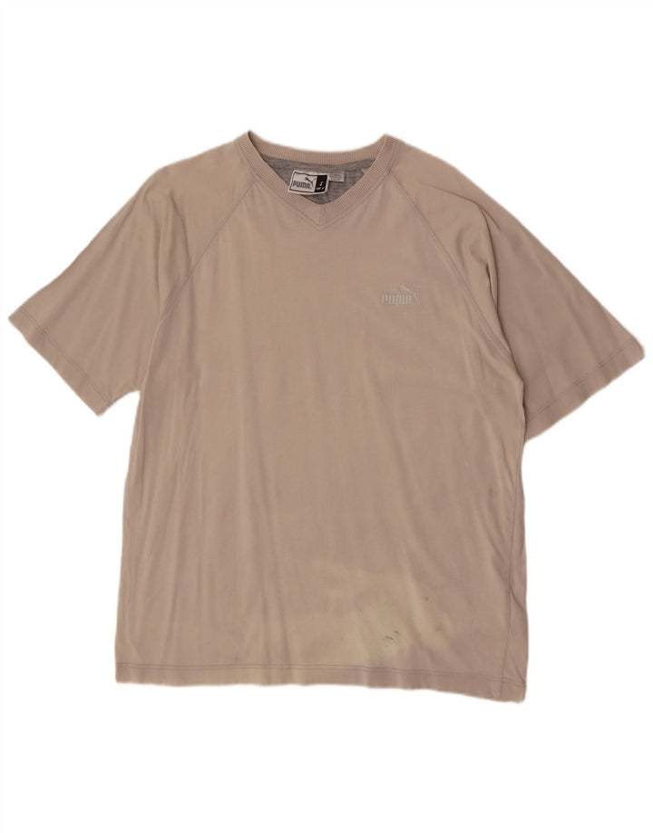 Camiseta Puma Hombre Top Small Gris Algodón