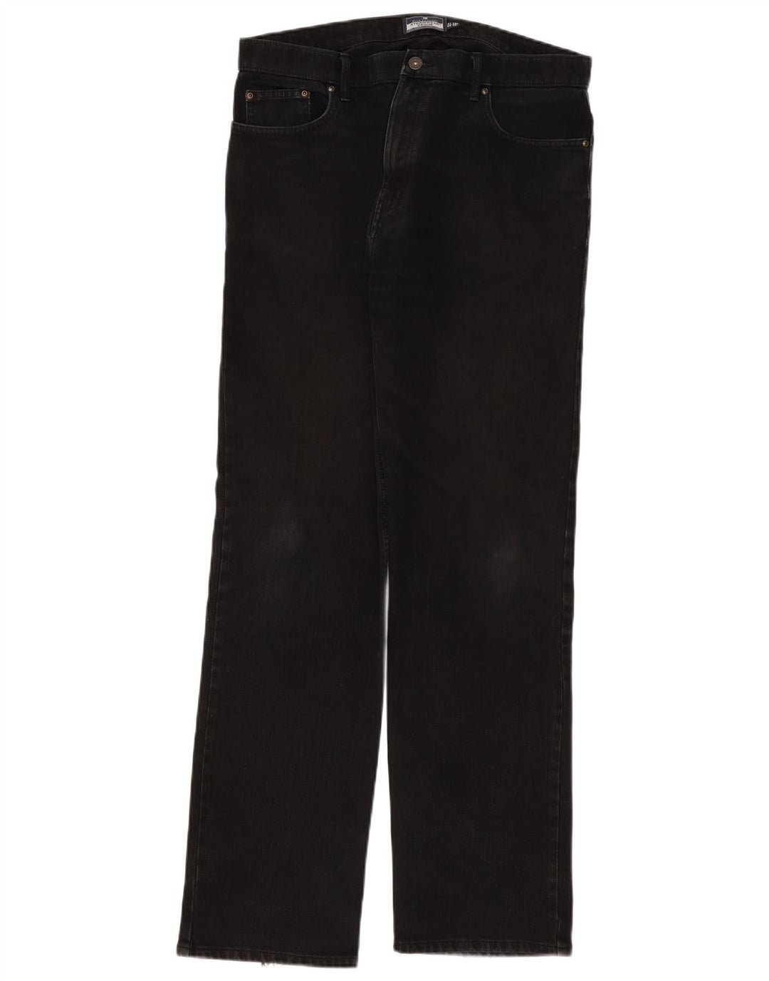 Marks & Spencer Vaqueros rectos Blue Harbor para hombre W36 L33 Algodón negro