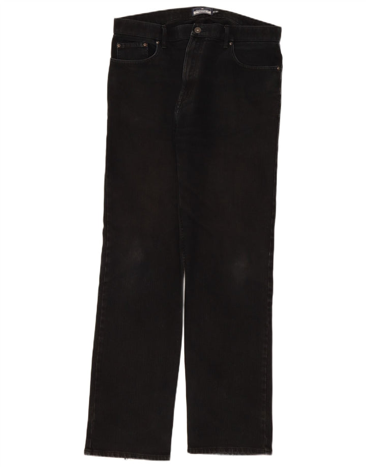 Marks & Spencer Vaqueros rectos Blue Harbor para hombre W36 L33 Algodón negro
