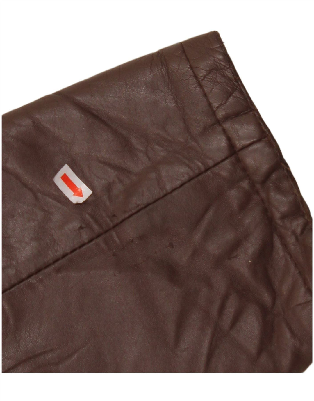 VINTAGE Chaqueta de cuero para hombre IT 56 3XL Marrón