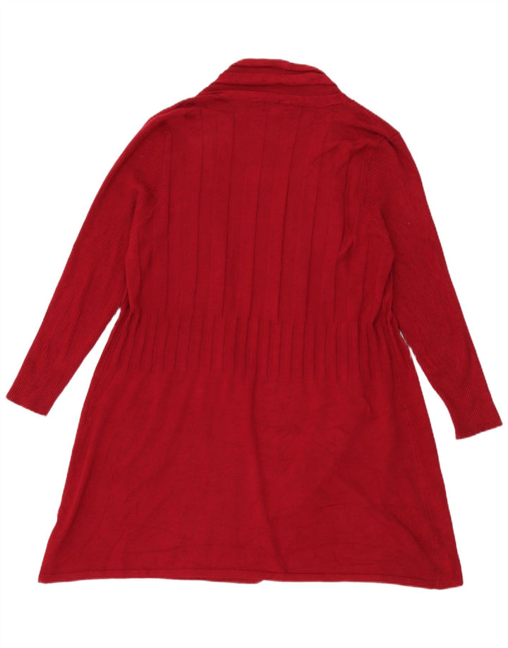Marks & Spencer Suéter Cárdigan Largo Autograph para Mujer UK 40 Small Rojo